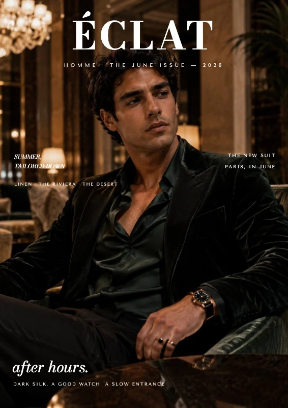 Cover of Éclat Homme — The June Issue
